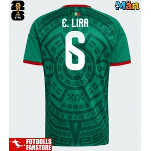 Mexiko Erik Lira #6 Hemmatröja VM 2026 Kortärmad