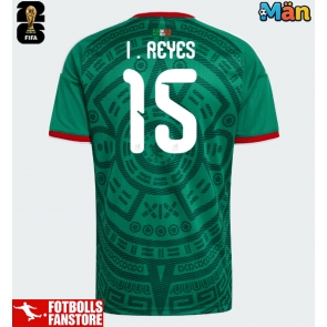 Mexiko Israel Reyes #15 Hemmatröja VM 2026 Kortärmad