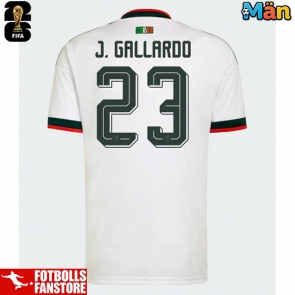 Mexiko Jesus Gallardo #23 Bortatröja VM 2026 Kortärmad