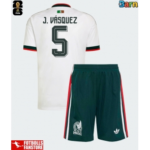 Mexiko Johan Vasquez #5 Bortatröja Barn VM 2026 Kortärmad (+ Korta byxor)