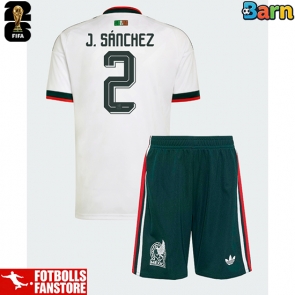Mexiko Jorge Sanchez #2 Bortatröja Barn VM 2026 Kortärmad (+ Korta byxor)