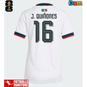 Mexiko Julian Quinones #16 Bortatröja Dam VM 2026 Kortärmad