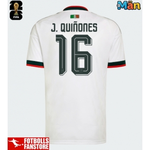 Mexiko Julian Quinones #16 Bortatröja VM 2026 Kortärmad