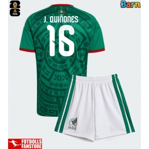 Mexiko Julian Quinones #16 Hemmatröja Barn VM 2026 Kortärmad (+ Korta byxor)