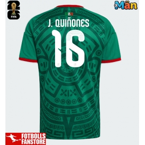 Mexiko Julian Quinones #16 Hemmatröja VM 2026 Kortärmad