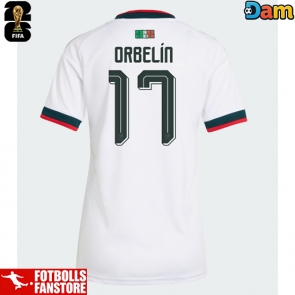 Mexiko Orbelin Pineda #17 Bortatröja Dam VM 2026 Kortärmad