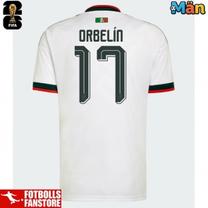 Mexiko Orbelin Pineda #17 Bortatröja VM 2026 Kortärmad