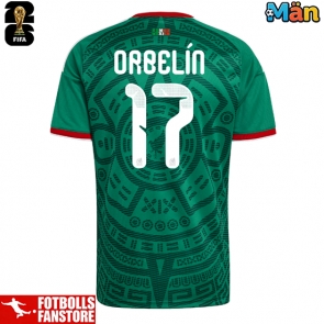 Mexiko Orbelin Pineda #17 Hemmatröja VM 2026 Kortärmad