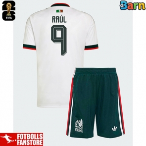 Mexiko Raul Jimenez #9 Bortatröja Barn VM 2026 Kortärmad (+ Korta byxor)