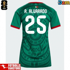 Mexiko Roberto Alvarado #25 Hemmatröja Dam VM 2026 Kortärmad