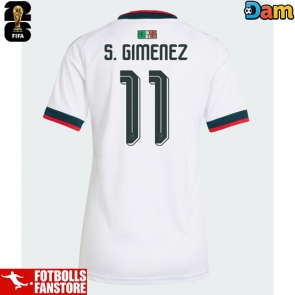 Mexiko Santiago Gimenez #11 Bortatröja Dam VM 2026 Kortärmad