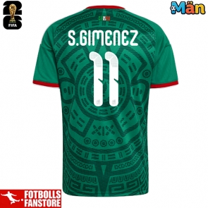 Mexiko Santiago Gimenez #11 Hemmatröja VM 2026 Kortärmad