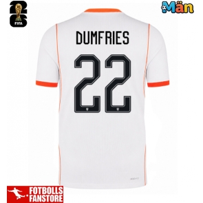 Nederländerna Denzel Dumfries #22 Bortatröja VM 2026 Kortärmad