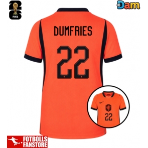 Nederländerna Denzel Dumfries #22 Hemmatröja Dam VM 2026 Kortärmad