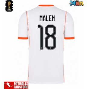 Nederländerna Donyell Malen #18 Bortatröja VM 2026 Kortärmad