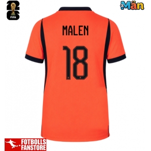 Nederländerna Donyell Malen #18 Hemmatröja VM 2026 Kortärmad