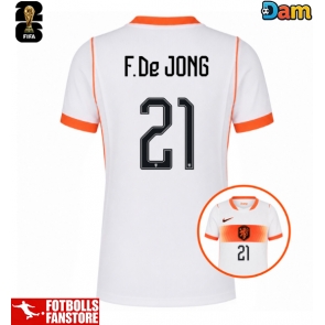 Nederländerna Frenkie de Jong #21 Bortatröja Dam VM 2026 Kortärmad