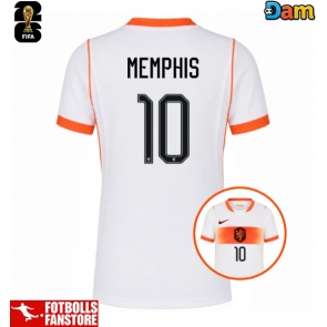 Nederländerna Memphis Depay #10 Bortatröja Dam VM 2026 Kortärmad