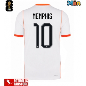 Nederländerna Memphis Depay #10 Bortatröja VM 2026 Kortärmad