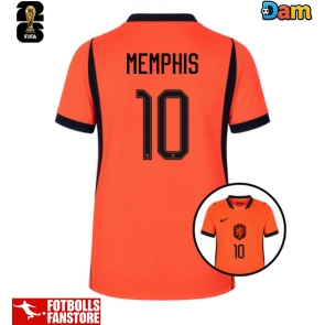 Nederländerna Memphis Depay #10 Hemmatröja Dam VM 2026 Kortärmad