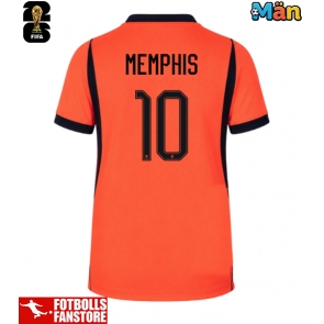 Nederländerna Memphis Depay #10 Hemmatröja VM 2026 Kortärmad