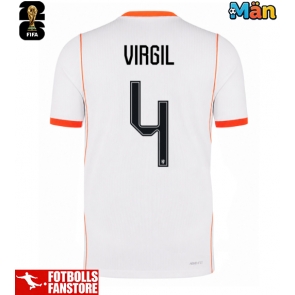 Nederländerna Virgil van Dijk #4 Bortatröja VM 2026 Kortärmad