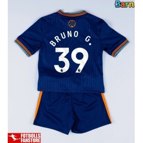 Newcastle United Bruno Guimaraes #39 Tredje Tröja Barn 2025-26 Kortärmad (+ Korta byxor)