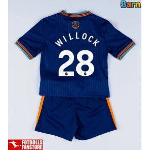 Newcastle United Joe Willock #28 Tredje Tröja Barn 2025-26 Kortärmad (+ Korta byxor)