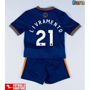 Newcastle United Tino Livramento #21 Tredje Tröja Barn 2025-26 Kortärmad (+ Korta byxor)