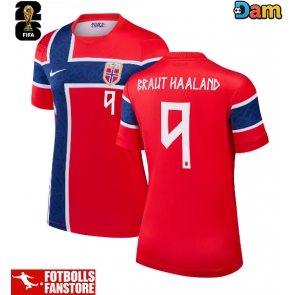 Norge Erling Haaland #9 Hemmatröja Dam VM 2026 Kortärmad