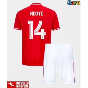 Nottingham Forest Dan Ndoye #14 Hemmatröja Barn 2025-26 Kortärmad (+ Korta byxor)