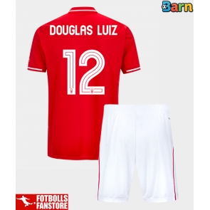Nottingham Forest Douglas Luiz #12 Hemmatröja Barn 2025-26 Kortärmad (+ Korta byxor)