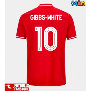 Nottingham Forest Morgan Gibbs-White #10 Hemmatröja 2025-26 Kortärmad