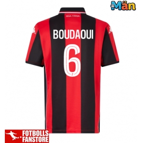 OGC Nice Hicham Boudaoui #6 Hemmatröja 2025-26 Kortärmad
