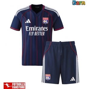 Olympique Lyonnais Bortatröja Barn 2025-26 Kortärmad (+ Korta byxor)