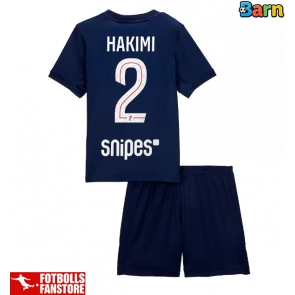Paris Saint-Germain Achraf Hakimi #2 Hemmatröja Barn 2025-26 Kortärmad (+ Korta byxor)