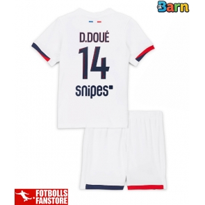 Paris Saint-Germain Desire Doue #14 Bortatröja Barn 2025-26 Kortärmad (+ Korta byxor)