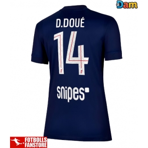 Paris Saint-Germain Desire Doue #14 Hemmatröja Dam 2025-26 Kortärmad