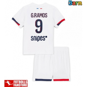 Paris Saint-Germain Goncalo Ramos #9 Bortatröja Barn 2025-26 Kortärmad (+ Korta byxor)