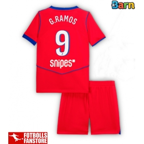 Paris Saint-Germain Goncalo Ramos #9 Tredje Tröja Barn 2025-26 Kortärmad (+ Korta byxor)