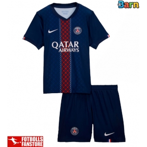 Paris Saint-Germain Hemmatröja Barn 2025-26 Kortärmad (+ Korta byxor)