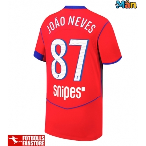 Paris Saint-Germain Joao Neves #87 Tredje Tröja 2025-26 Kortärmad