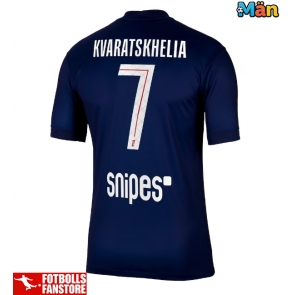 Paris Saint-Germain Khvicha Kvaratskhelia #7 Hemmatröja 2025-26 Kortärmad