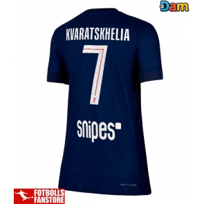 Paris Saint-Germain Khvicha Kvaratskhelia #7 Hemmatröja Dam 2025-26 Kortärmad