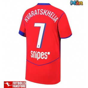 Paris Saint-Germain Khvicha Kvaratskhelia #7 Tredje Tröja 2025-26 Kortärmad