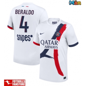 Paris Saint-Germain Lucas Beraldo #4 Bortatröja 2025-26 Kortärmad