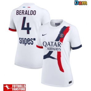 Paris Saint-Germain Lucas Beraldo #4 Bortatröja Dam 2025-26 Kortärmad