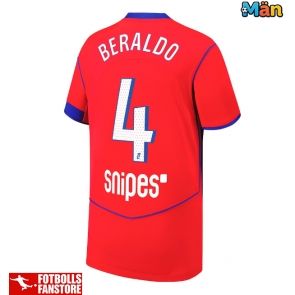 Paris Saint-Germain Lucas Beraldo #4 Tredje Tröja 2025-26 Kortärmad