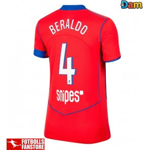 Paris Saint-Germain Lucas Beraldo #4 Tredje Tröja Dam 2025-26 Kortärmad