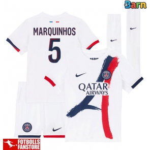 Paris Saint-Germain Marquinhos #5 Bortatröja Barn 2025-26 Kortärmad (+ Korta byxor)
